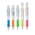 2 In 1 Twist Action Highlighter And Ballpoint Pen.